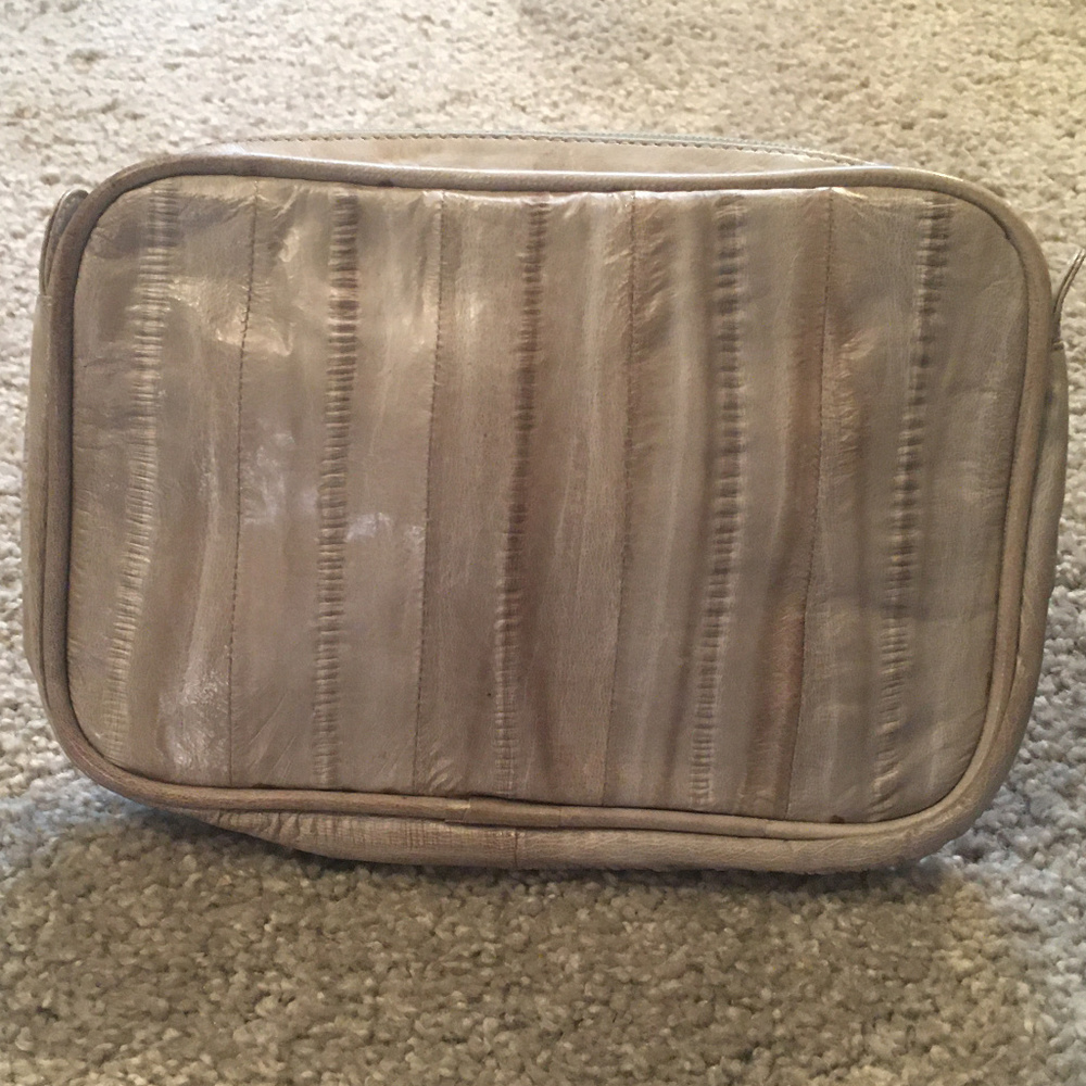 NEW~ Leather Eel Skin Cosmetic Bag***SALE***